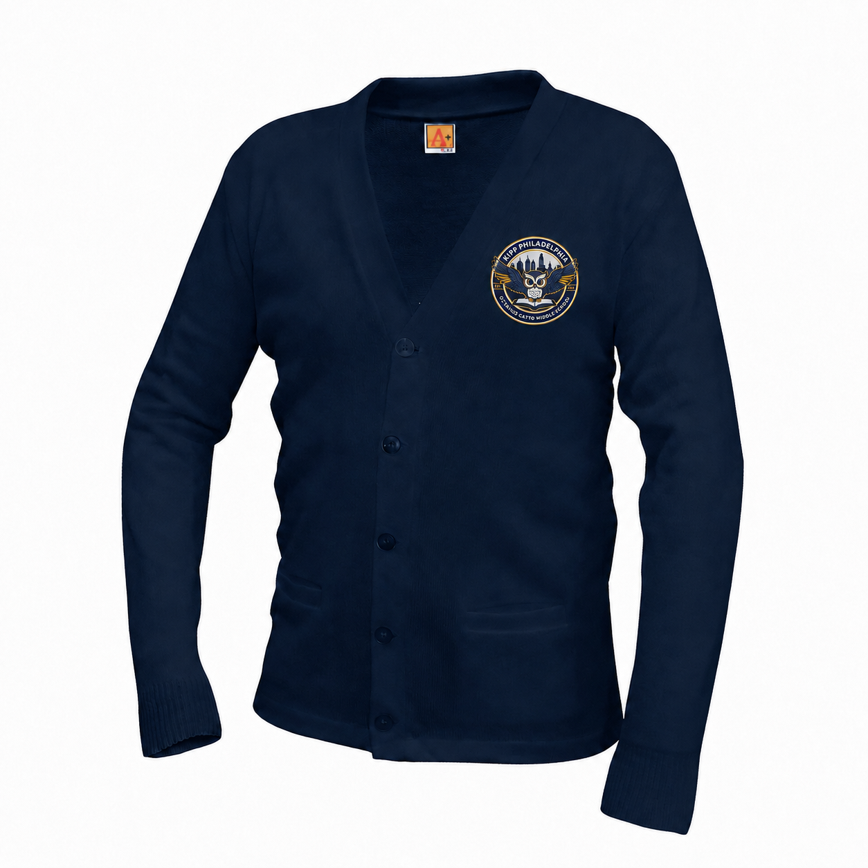 KIPP CATTO MIDDLE V-NECK CARD W/LOGO (6300KCAT-M)