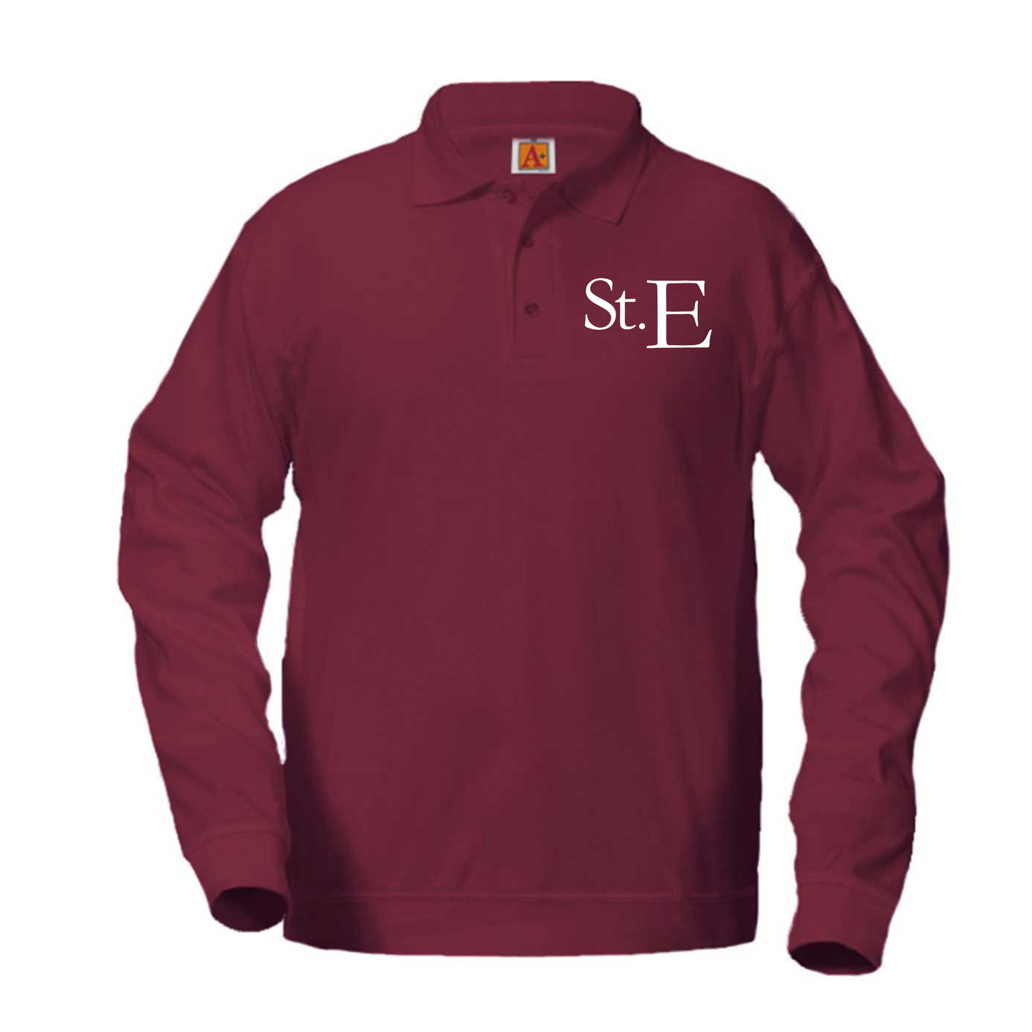 SAINT ELIZABETH SCHOOL BANDED LS POLO W/LOGO (8317SES)