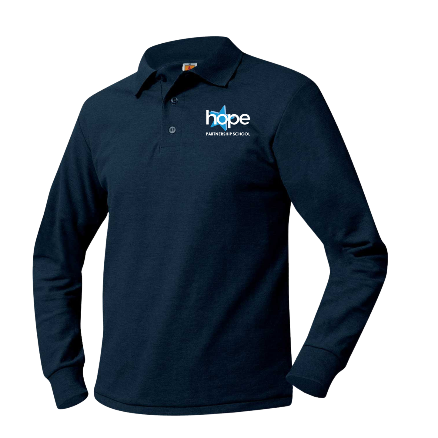 HOPE LONG SLEEVE POLO SHIRT W/LOGO (8748HOPE)