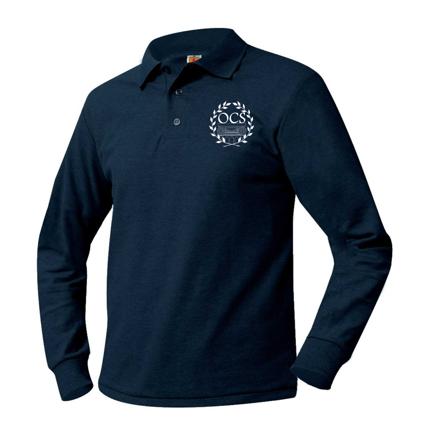 ODYSSEY CHARTER SCHOOL LS POLO W/LOGO (K-12) (8748OCS-DE)