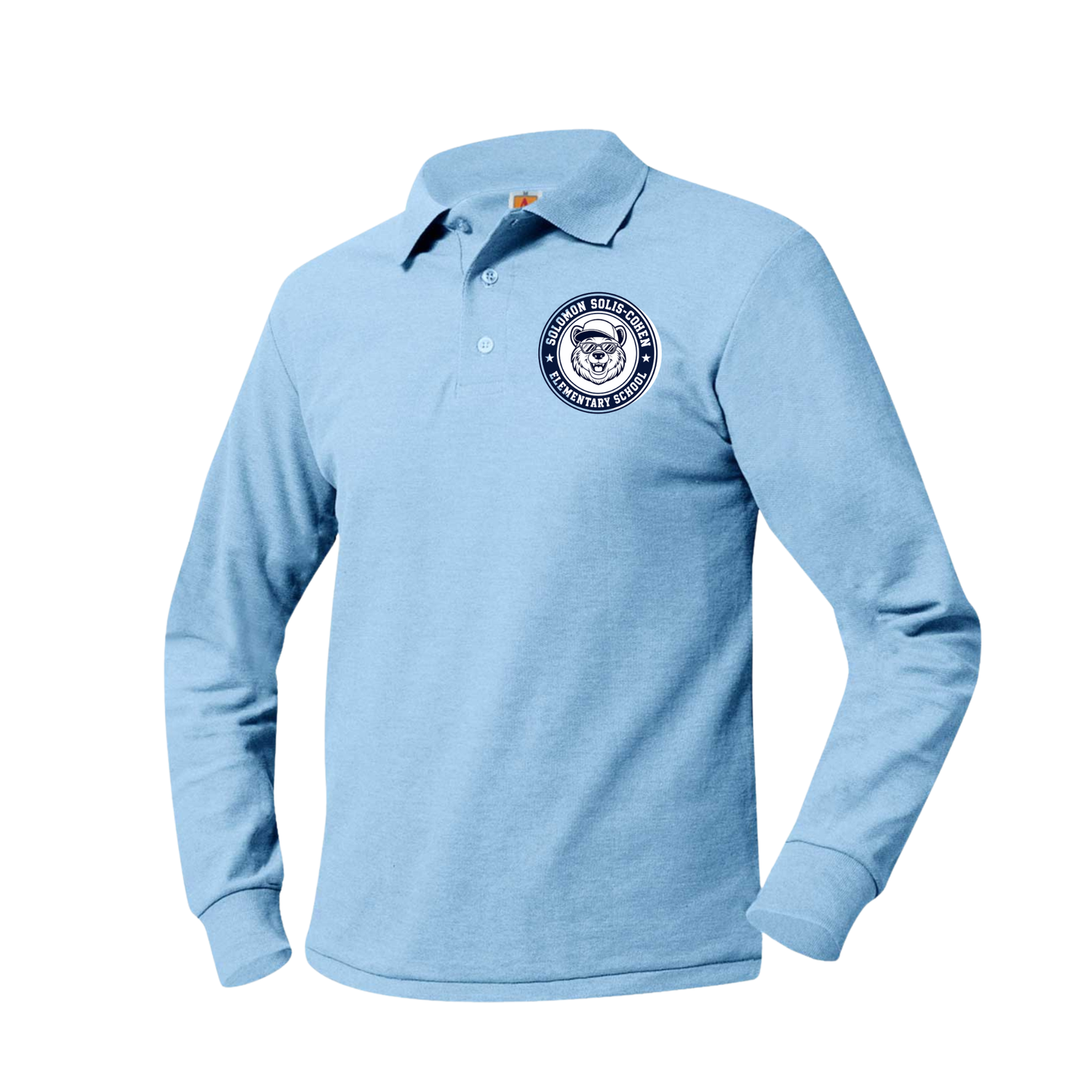 SOLOMON SOLIS-COHEN LS POLO W/LOGO (8748SSC)