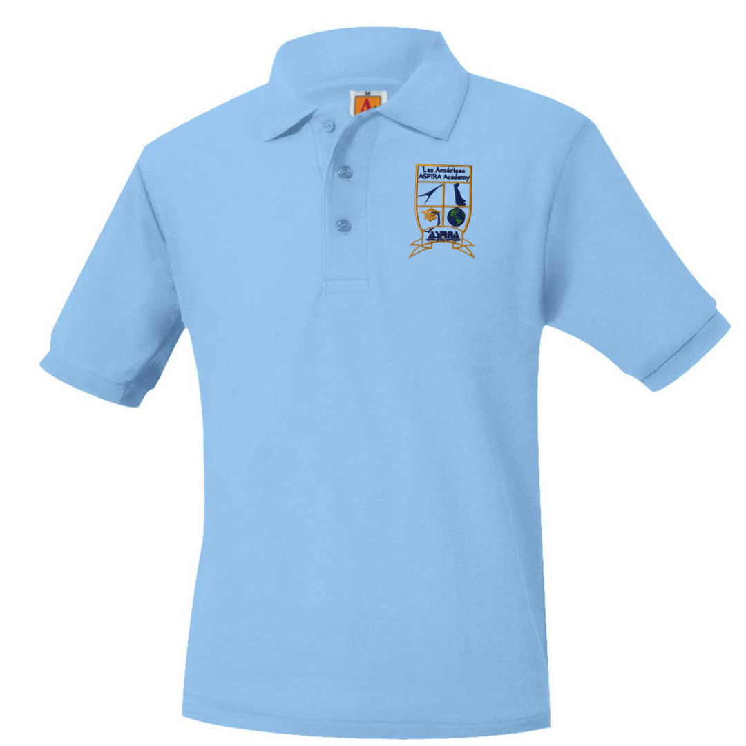 ASPIRA ACADEMY SHORT SLEEVE POLO W/LOGO (8747ASPI-DE)