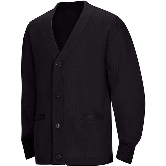 MARITIME V-NECK CARDIGAN W/LOGO (6300MAR)