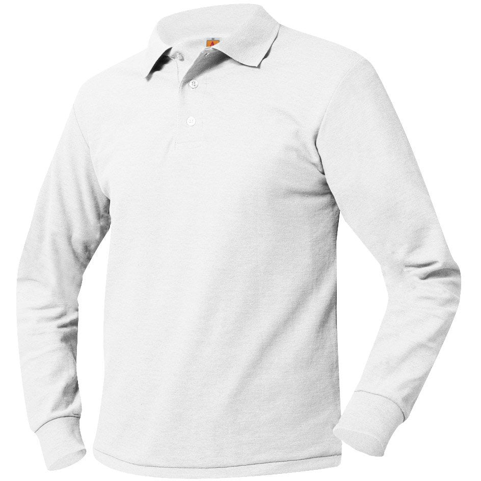 CGA LONG SLEEVE POLO W/LOGO (8748CGA)
