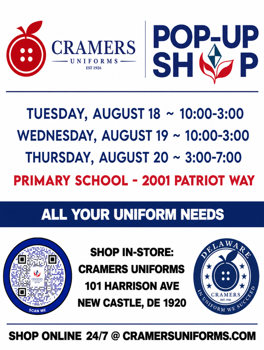 POP UP SHOP-NEWARK CHARTER- AUGUST 18TH-20TH