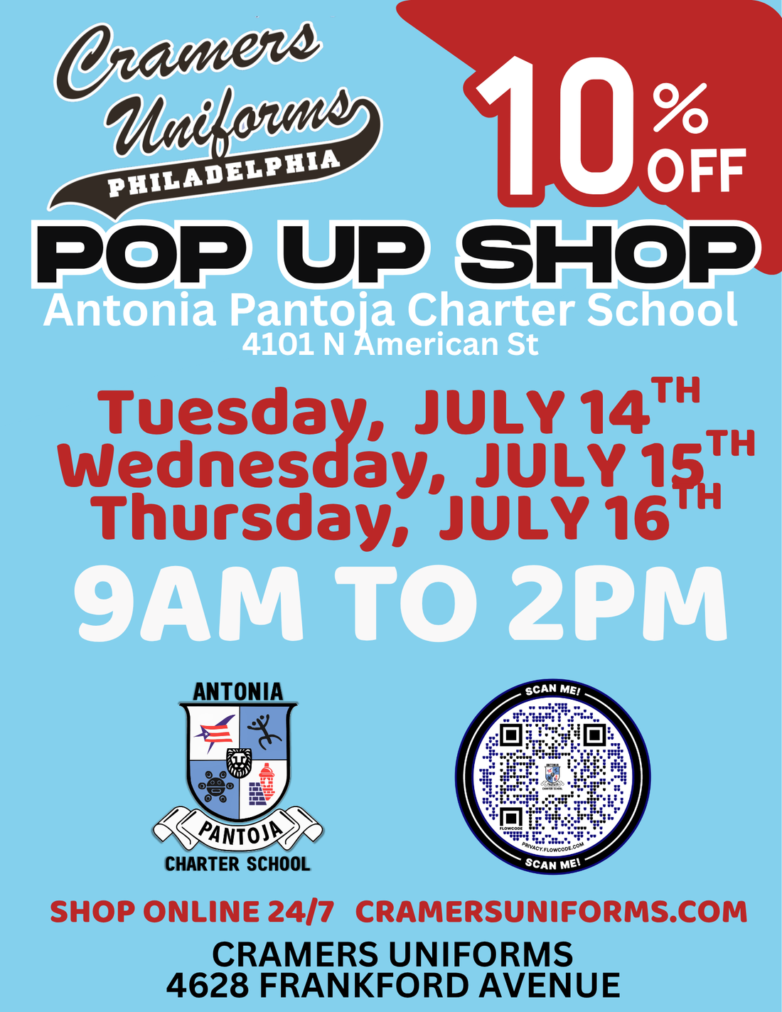 POP UP SHOP-ANTONIA PANTOJA-JULY 14TH-16TH