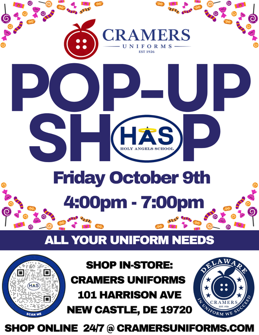 POP UP SHOP-HOLY ANGELS SCHOOL-OCTOBER 9TH