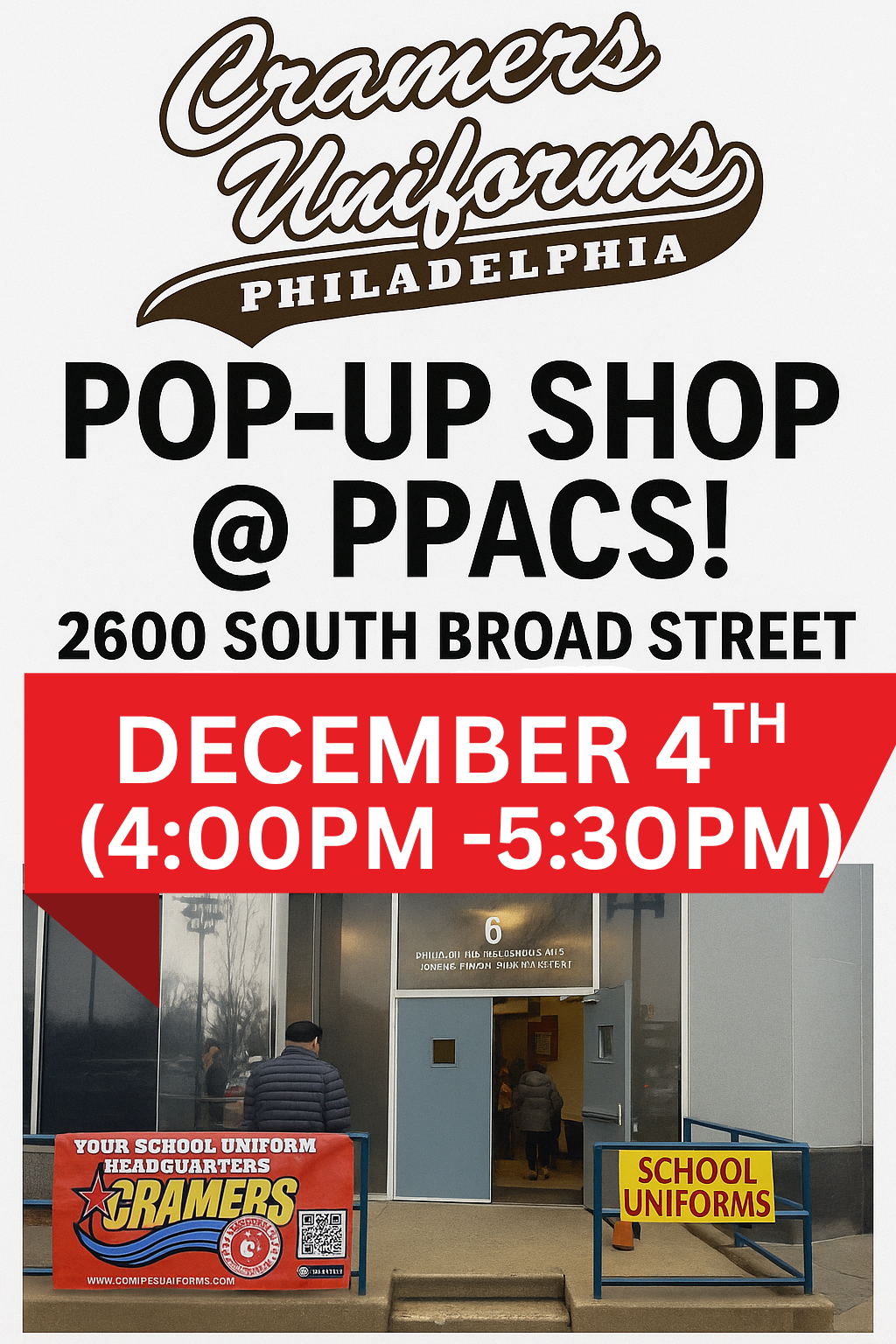 PPACS - BROAD STREET POP-UP SHOP - DECEMBER 4TH