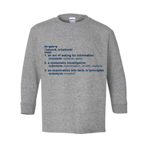 INQUIRY LONG SLEEVE TEE W/LOGO (5400INQ)