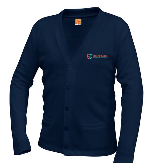EARLY COLLEGE CARDIGAN W/LOGO (6300ECC)