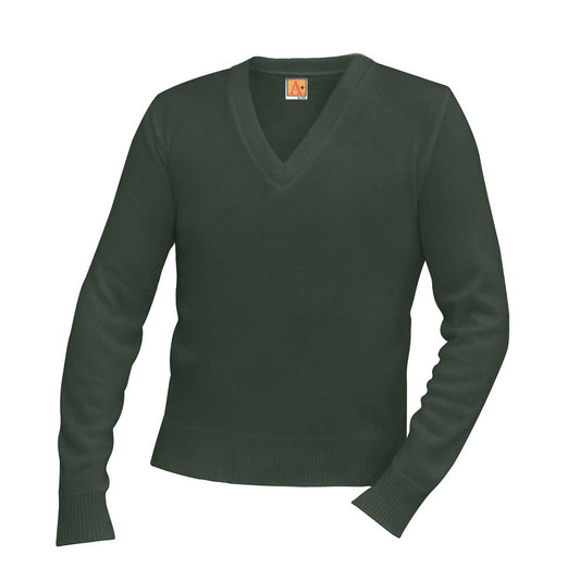 SAINT MARK'S  V-NECK PULLOVER SWEATER W/LOGO (6500SMHS-DE)