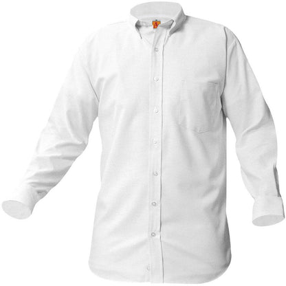 GLOBAL LONG SLEEVE OXFORD W/LOGO (8066WGLOB)