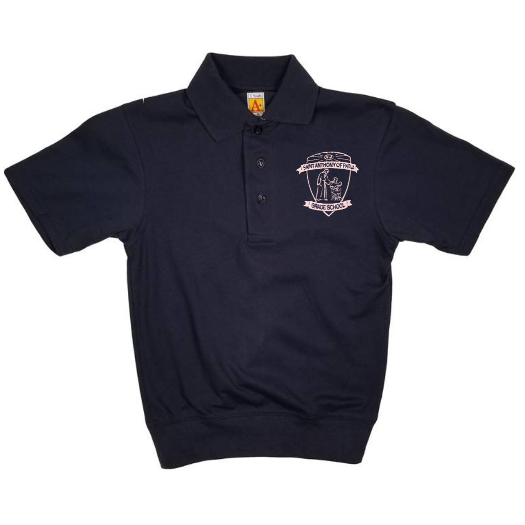 SAINT ANTHONY OF PADUA NAVY SS BANDED POLO (8311SAP-DE)