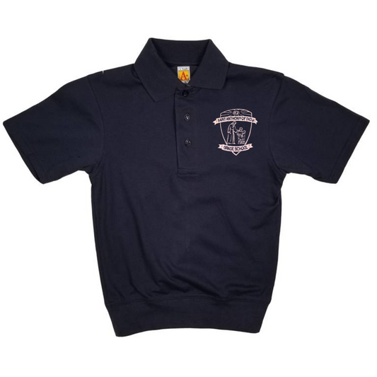 SAINT ANTHONY OF PADUA NAVY SS BANDED POLO (8311SAP-DE)