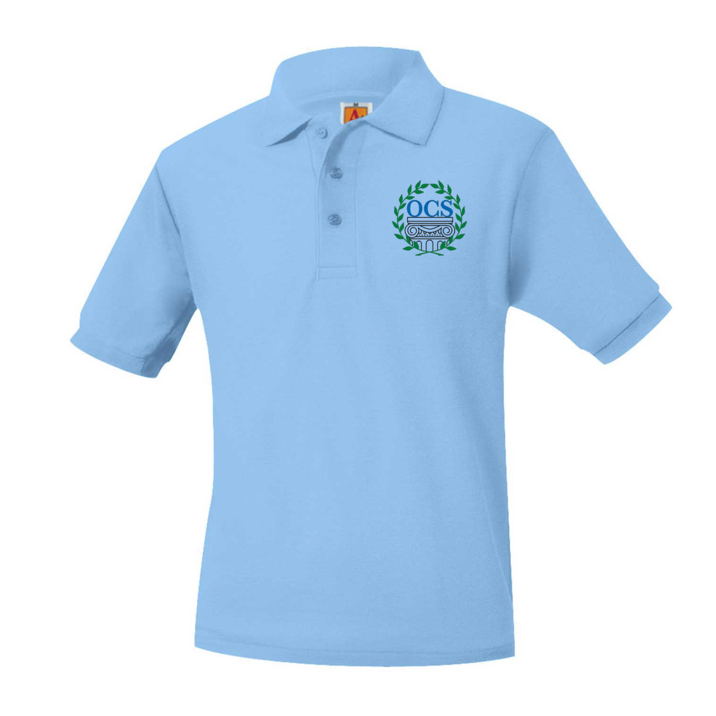 ODYSSEY CHARTER SHORT SLEEVE POLO W/LOGO (K-12) (8747OCS)