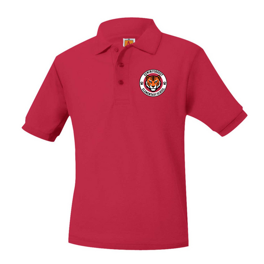 EDWIN FORREST RED POLO W/LOGO (8747EF)