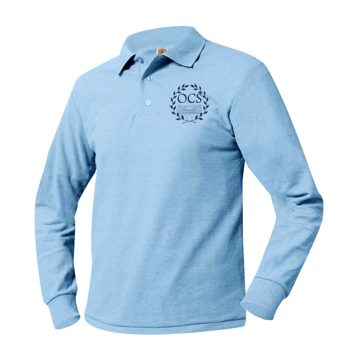 ODYSSEY CHARTER SCHOOL LS POLO W/LOGO (K-12) (8748OCS-DE)