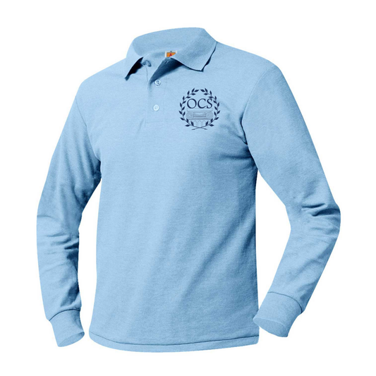 ODYSSEY CHARTER SCHOOL LS POLO W/LOGO (K-12) (8748OCS-DE)