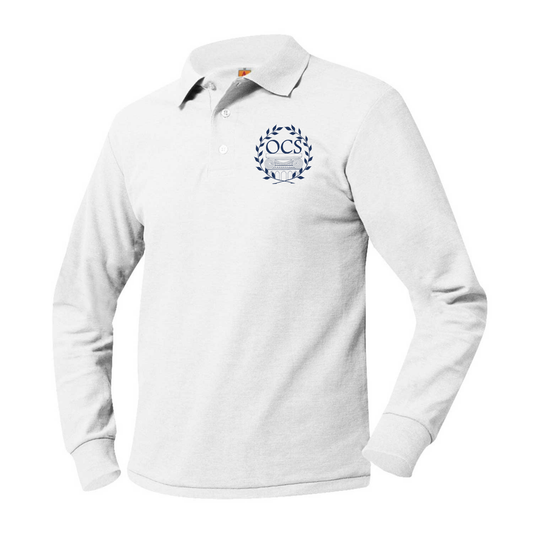 ODYSSEY CHARTER SCHOOL LS POLO W/LOGO (K-12) (8748OCS-DE)