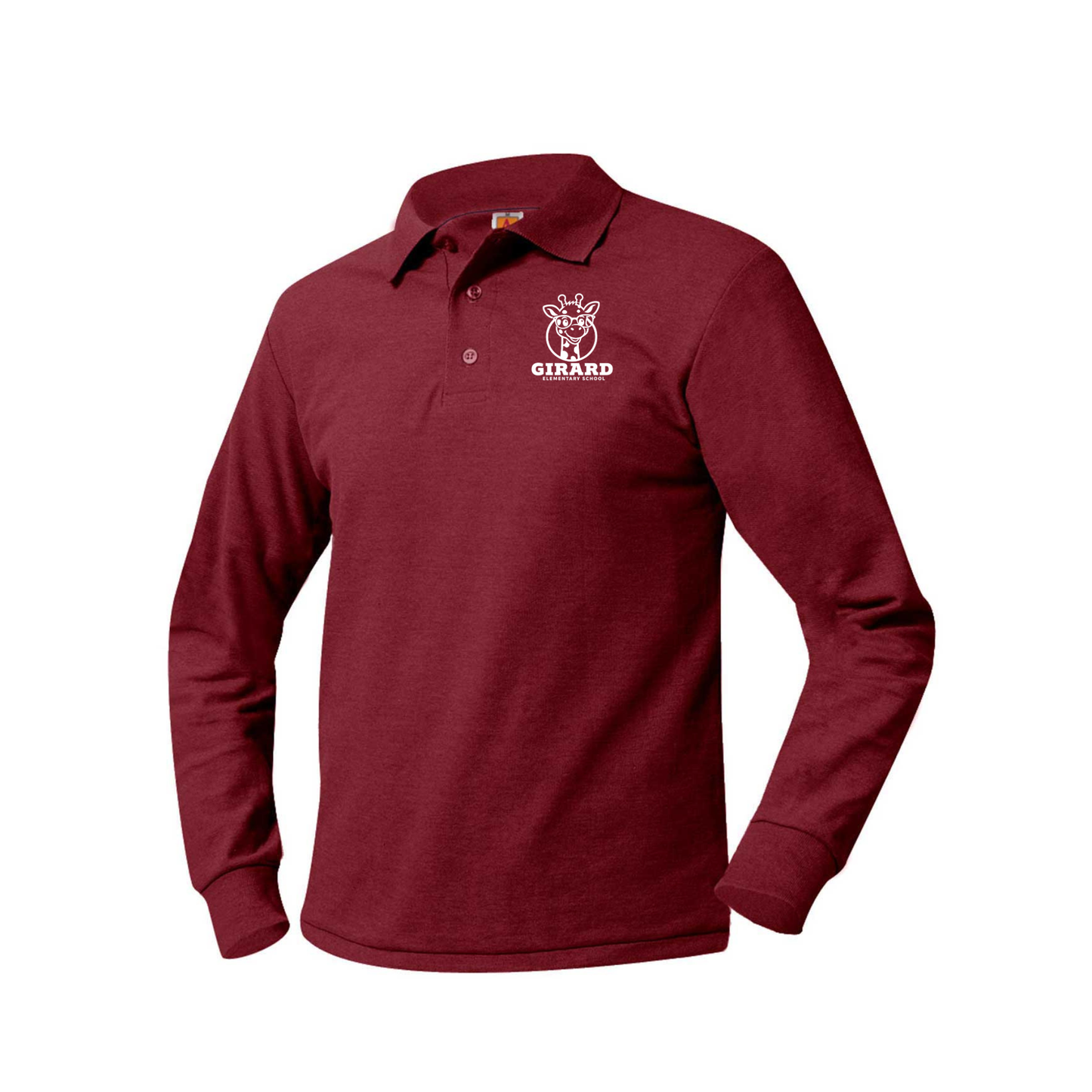 STEPHEN GIRARD LONG SLEEVE POLO W/ LOGO (8748SGIR)