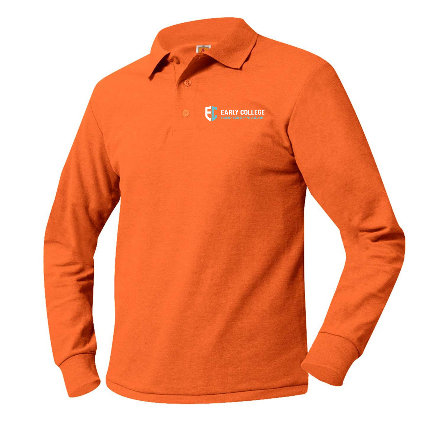 EARLY COLLEGEL LS POLO W/ LOGO (8748ECC)