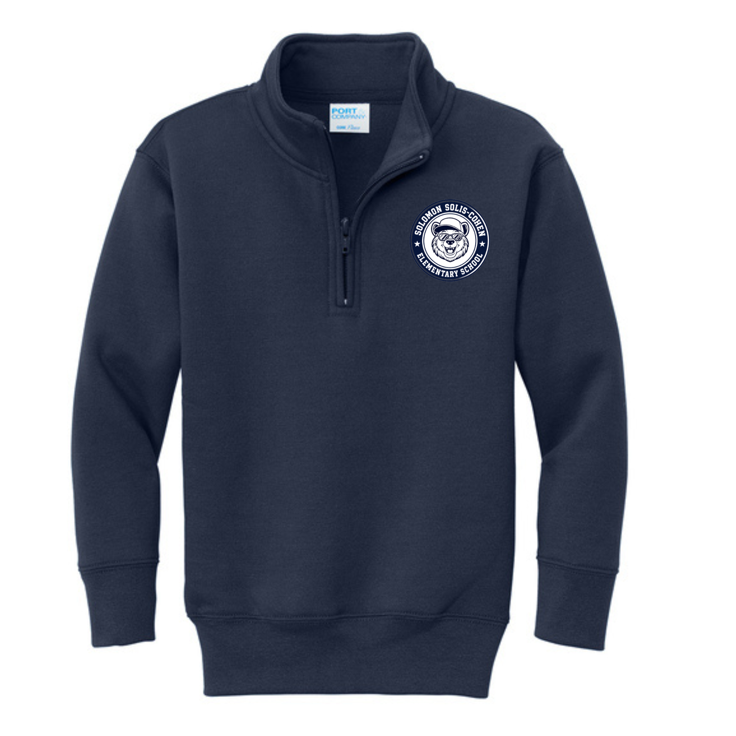 SOLOMON SOLIS-COHEN QUARTER ZIP SWEATSHIRT W/LOGO (995SSC)