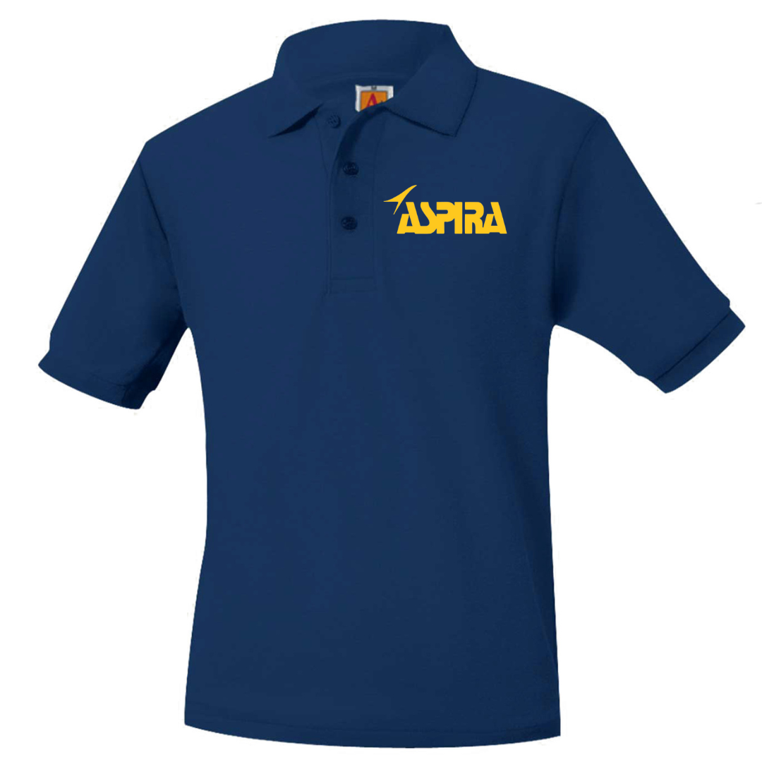 ASPIRA ACADEMY HIGH SCHOOL SS POLO W/LOGO (8747ASPIHS-DE)