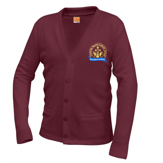 CHRIST THE TEACHER V-NECK CARDIGAN  (6300CTT-DE)