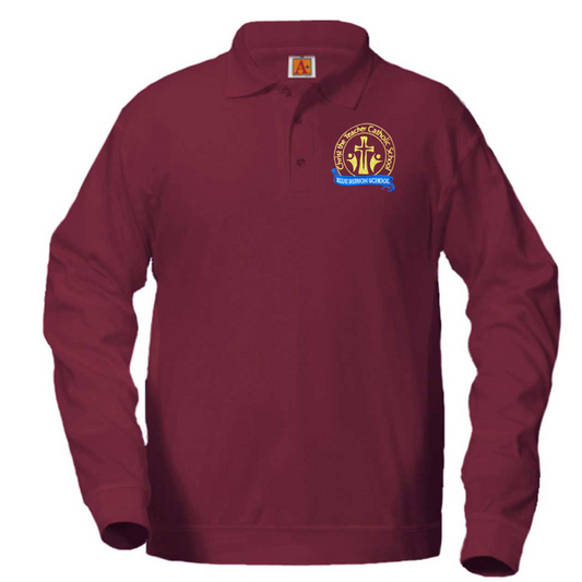 CHRIST THE TEACHER BANDED LS POLO (8317CTT)