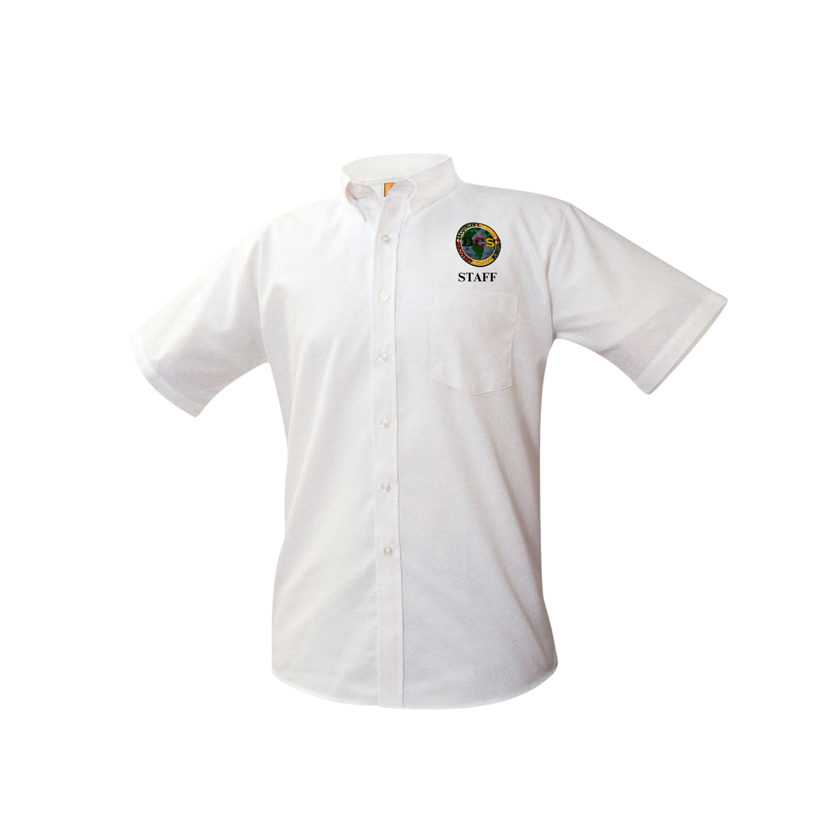 DS DISCOVERY STAFF SS WHITE OXFORD W/LOGO (DS-8061DISC)