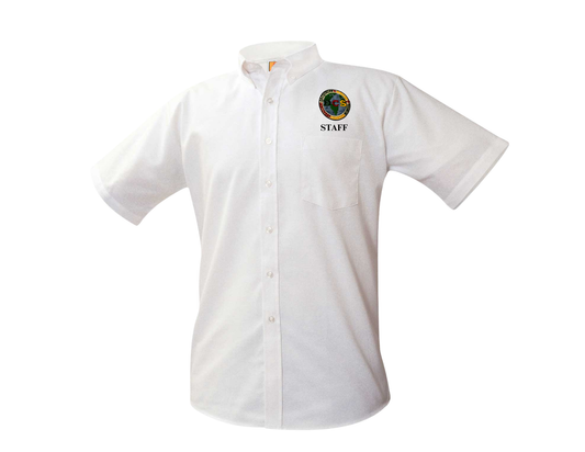 DS DISCOVERY STAFF SS WHITE OXFORD W/LOGO (DS-8061DISC)