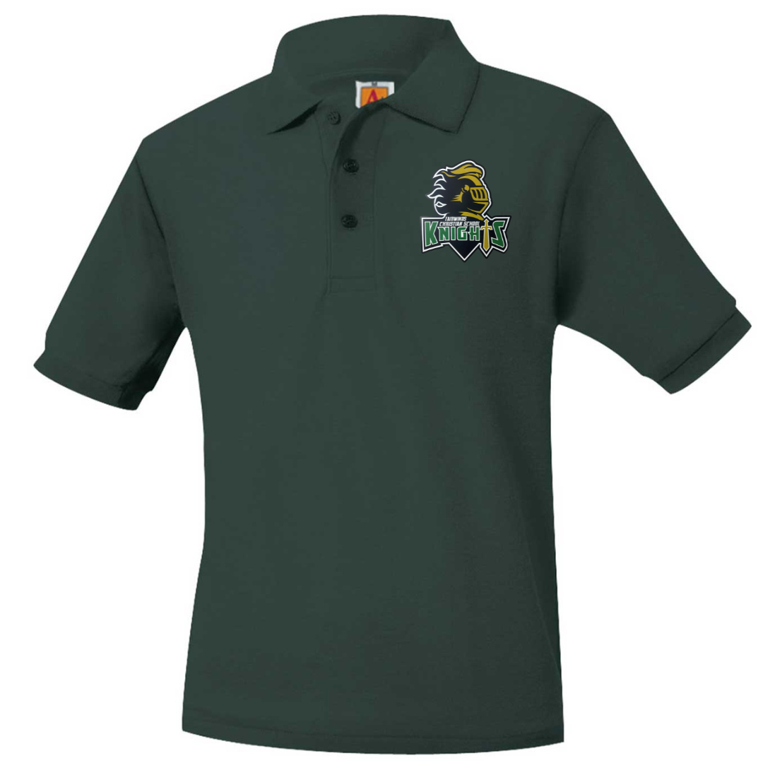 FAIRWINDS SHORT SLEEVE POLO W/LOGO (8747FAIR-DE)