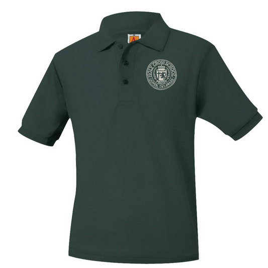HOLY CROSS  SHORT SLEEVE POLO W/LOGO (8747HC-DE)