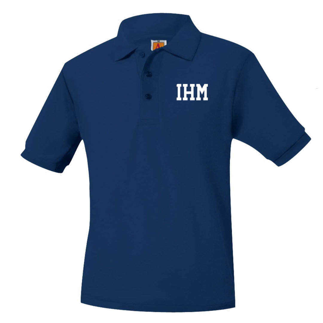 IMMACULATE HEART OF MARY SHORT SLEEVE POLO W/LOGO (8747IHM-DE)