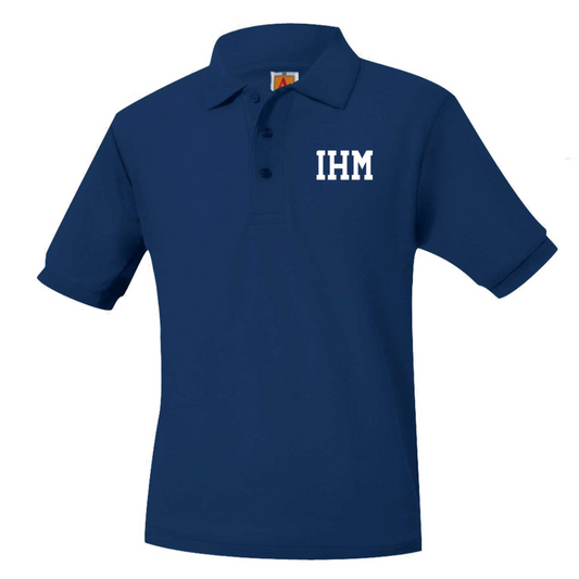 IMMACULATE HEART OF MARY SHORT SLEEVE POLO W/LOGO (8747IHM-DE)