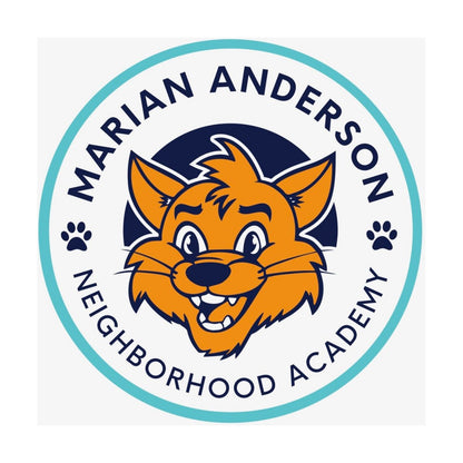 MARIAN ANDERSON NAVY FULL ZIP HOODIE W/LOGO (993ANDE)