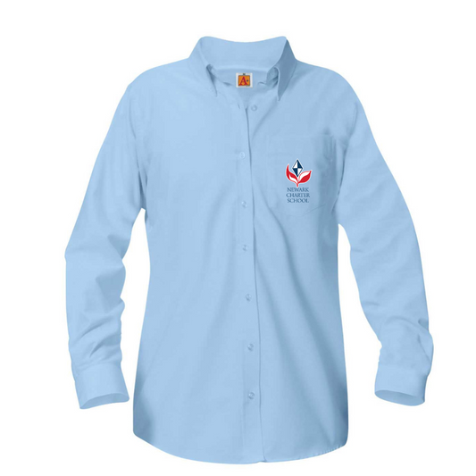 NEWARK CHARTER H.S LS OXFORD W/LOGO (8066NCHS-DE)