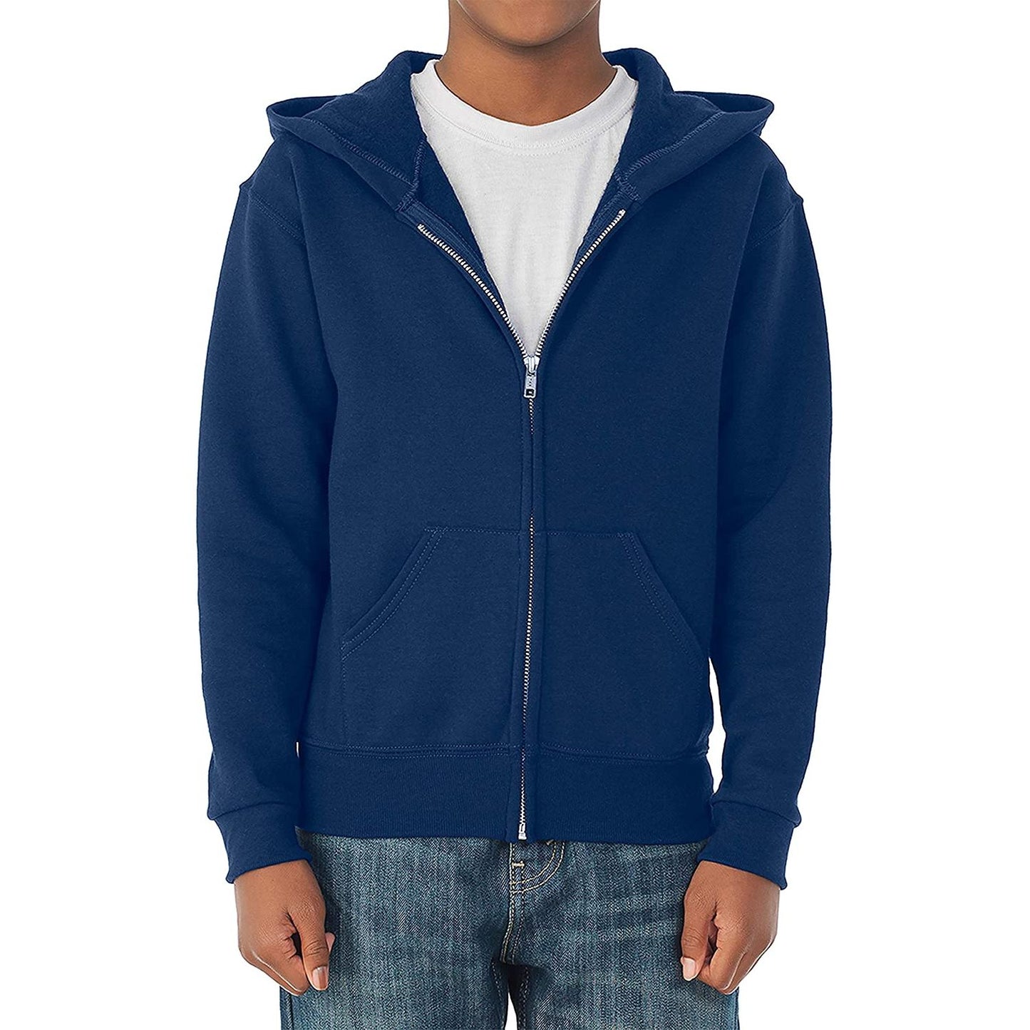 MARIAN ANDERSON NAVY FULL ZIP HOODIE W/LOGO (993ANDE)