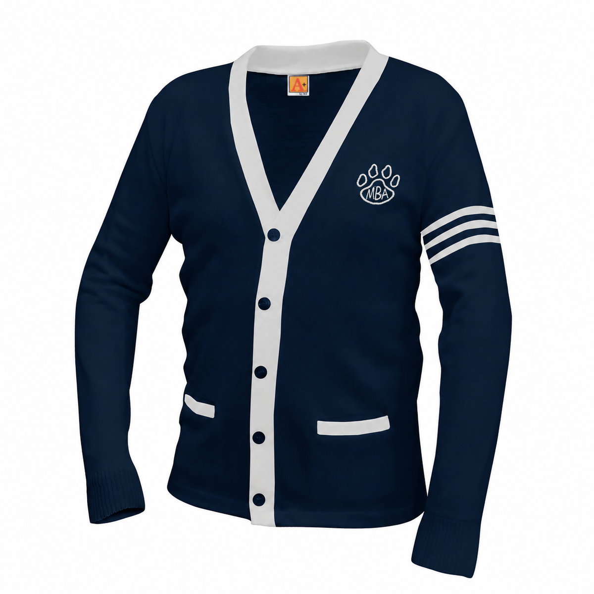 MARIANA BRACETTI STAFF VARSITY CARDIGAN (6340MBA-STAFF)