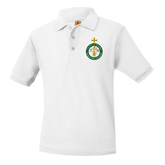 ST. MARK'S HIGH SCHOOL SS POLO W/LOGO (8761MHS-DE)