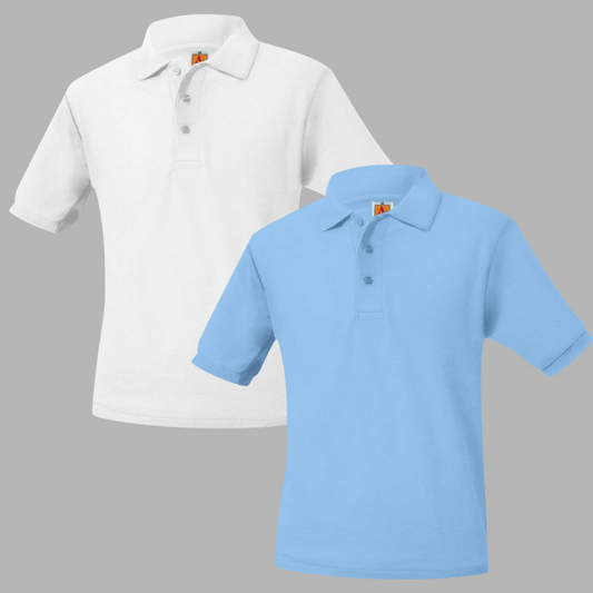 SAINT PETER CATHEDRAL SHORT SLEEVE POLO W/LOGO (8747SPC-DE)