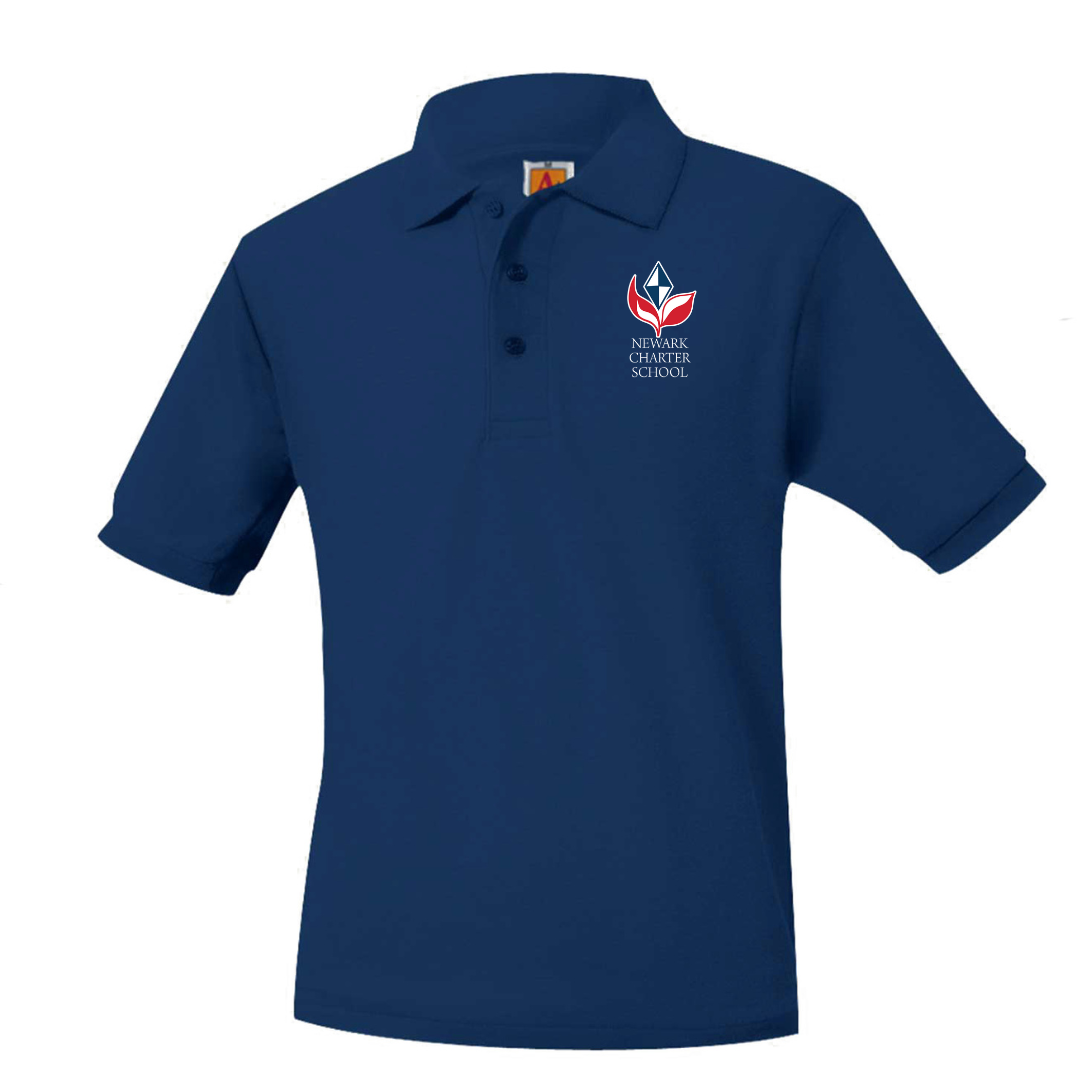 NEWARK CHARTER SHORT SLEEVE POLO W/LOGO (8747NCS)