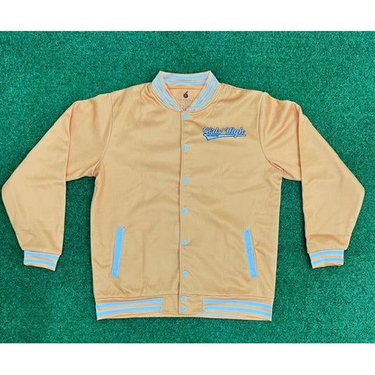 GIRLS' HIGH BOMBER JACKET-SCRIPT