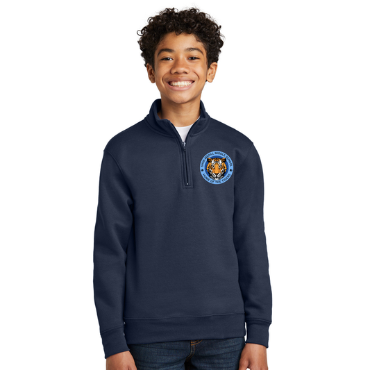 SHUE MEDILL NAVY QUARTER ZIP W/LOGO (PC78-SHUE) (8TH GRADE)