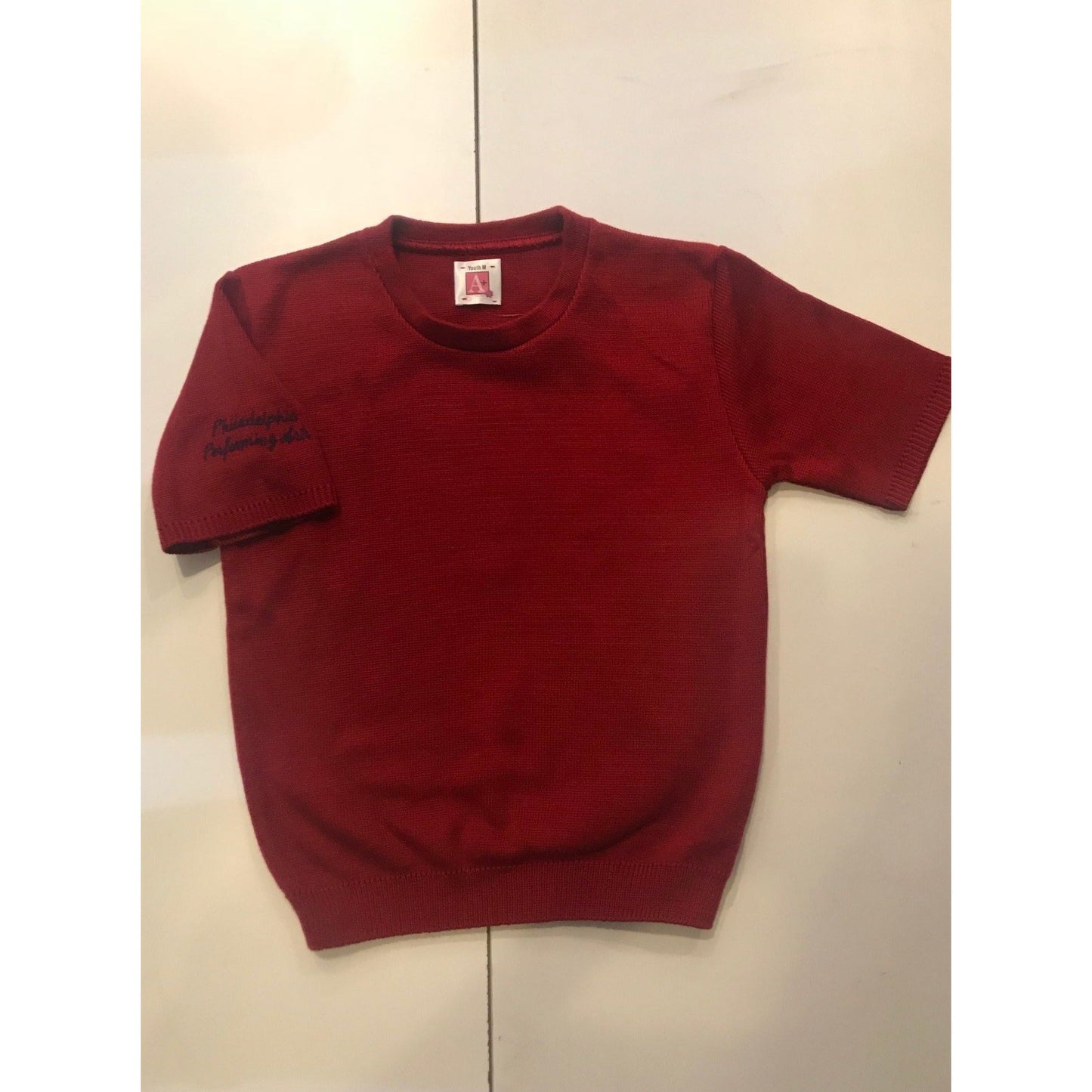 LIPSTICK RED SHORT SLEEVE SHELL W/LOGO 4918