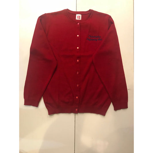 ARTS RED CARDIGAN GRADES 6-8 (4917F)