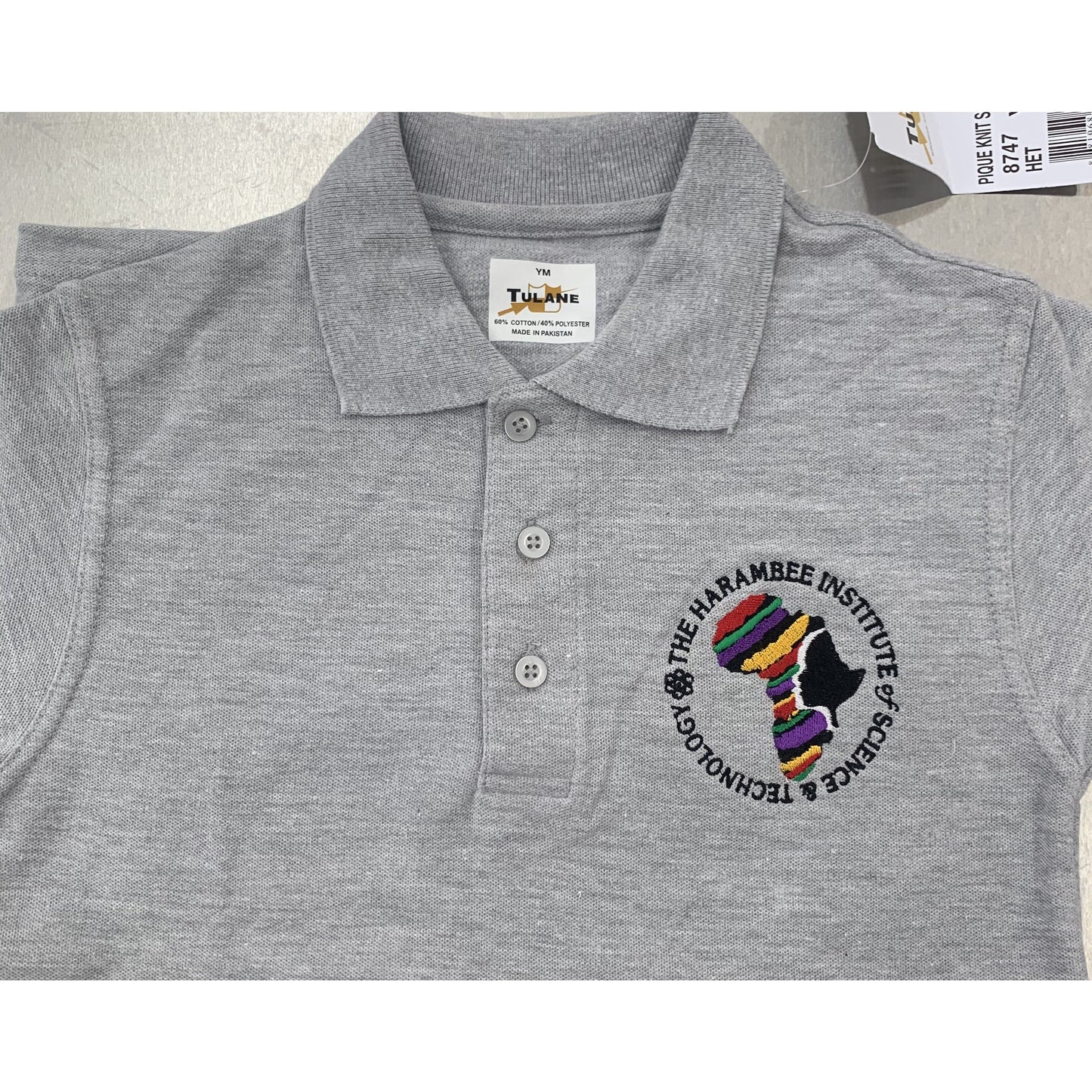 HARAMBEE SHORT SLEEVE POLO W/ LOGO (8747HARA)