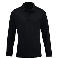 DEEP ROOTS LONG SLEEVE POLO W/LOGO (8748DEEP)