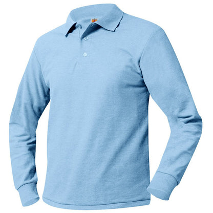 MBA LONG SLEEVE POLO W/LOGO (8748MBA)