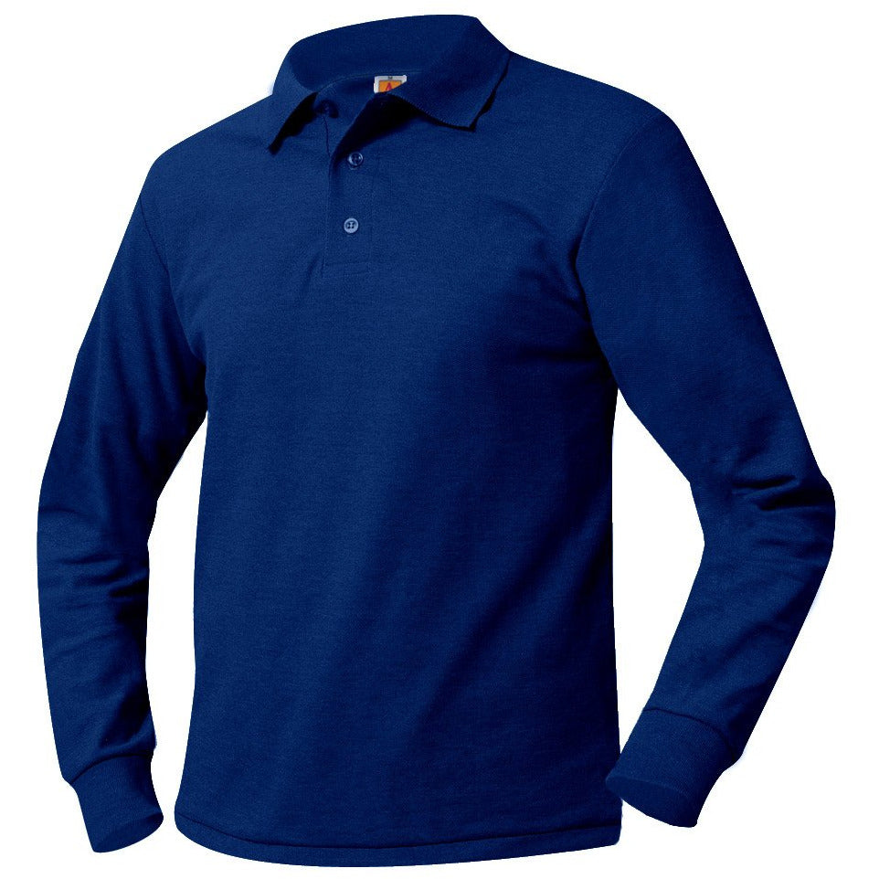 MARITIME LONG SLEEVE POLO W/LOGO (8748MAR)